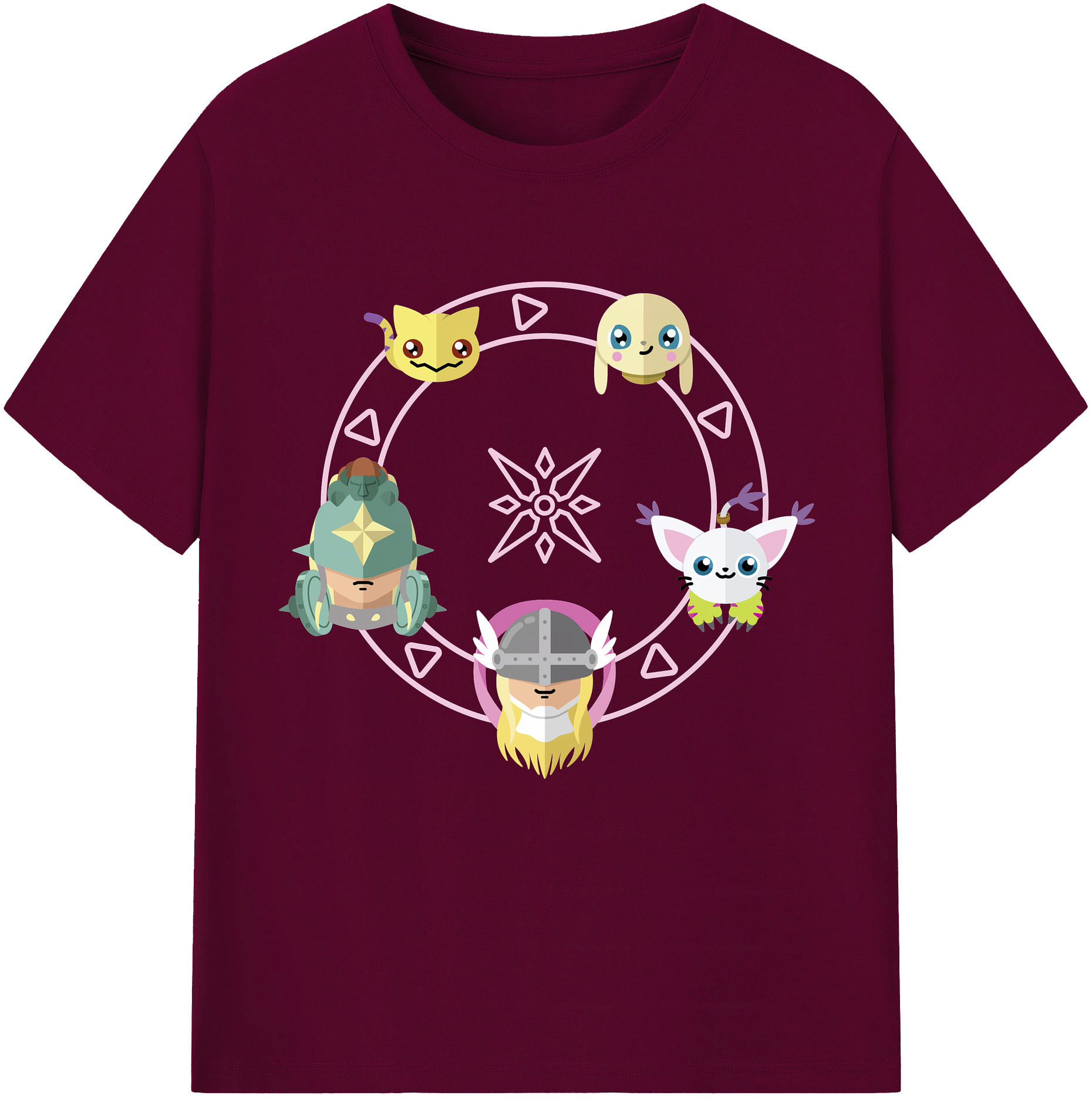 （画像用） Digimon デジタルモンスター/デジモン レディースカジュアルプリントTシャツ（綿100％）